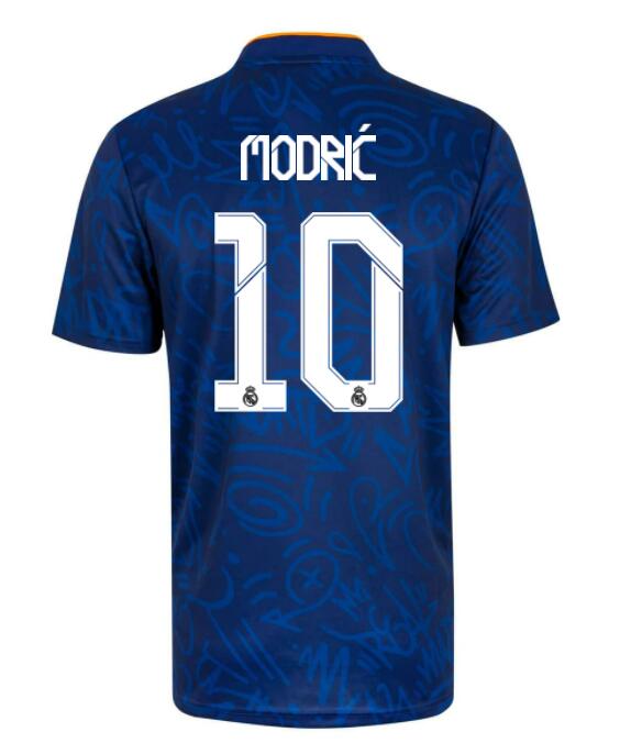 2021/22 Real Madrid Away Kit Soccer Jersey with Modrić 10 printing